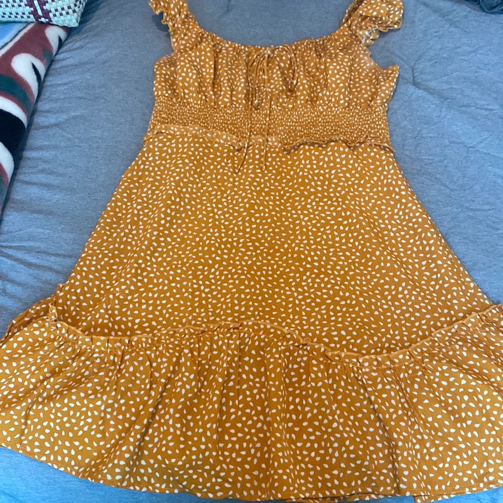 Polka dot yellow sundress
